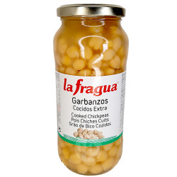 GARBANZOS COCIDOS FRASCO 12/580gr.